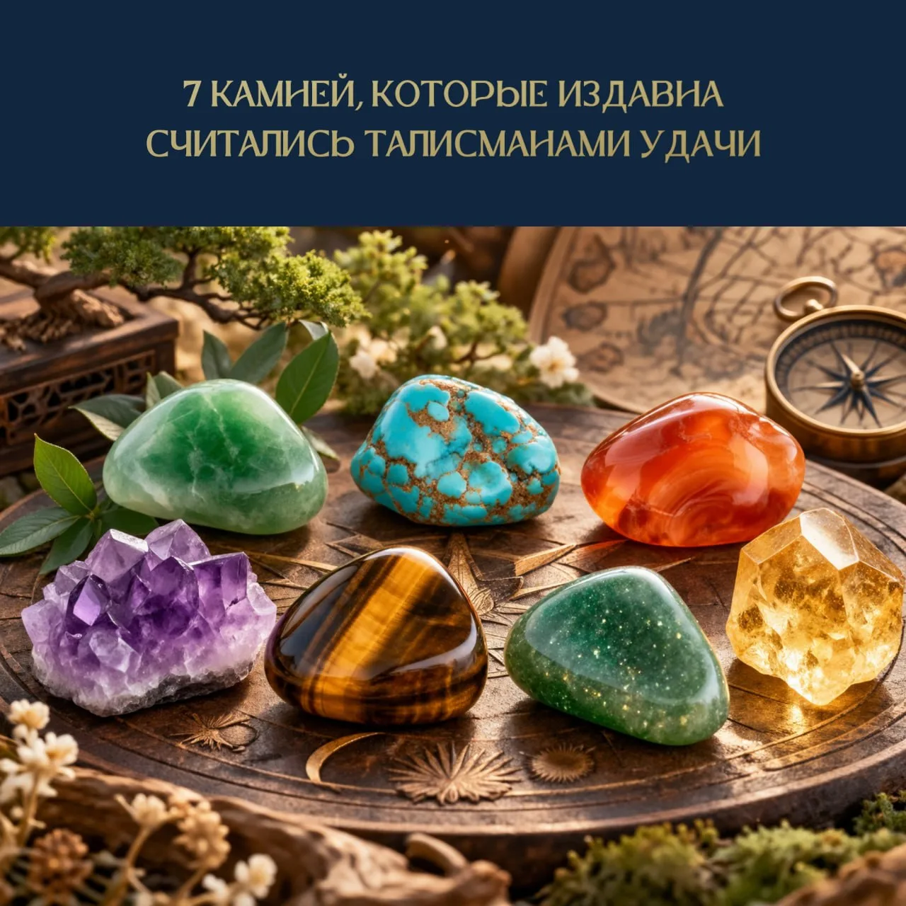 7 КАМНЕЙ, КОТОРЫЕ ИЗДАВНА СЧИТАЛИСЬ ТАЛИСМАНАМИ УДАЧИ 🍀💎
