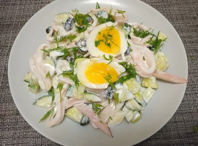 Салат из КАЛЬМАРОВ
