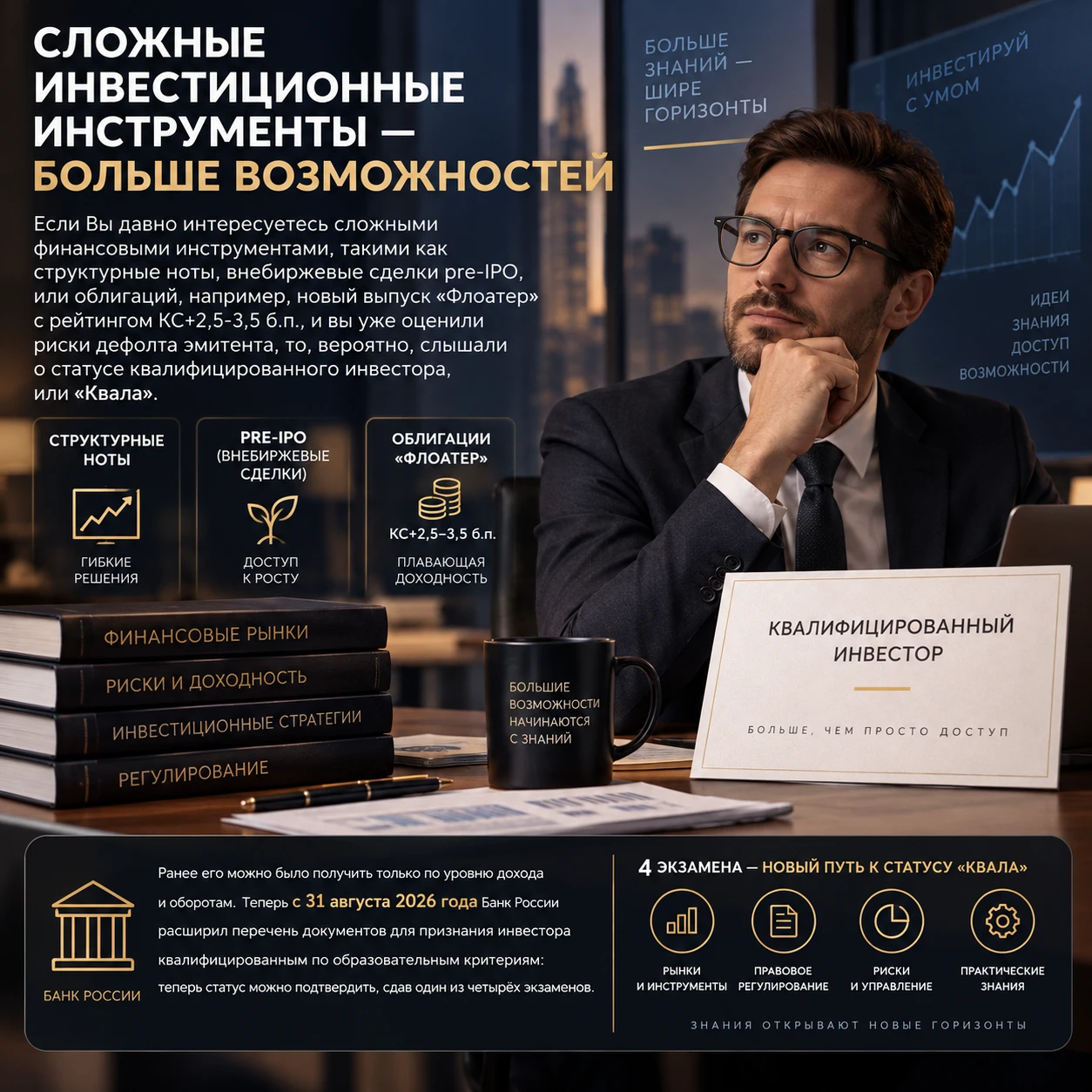 🗒️«Квалимся» по новому: как начинающему инвестору получить статус квалифицированного в...