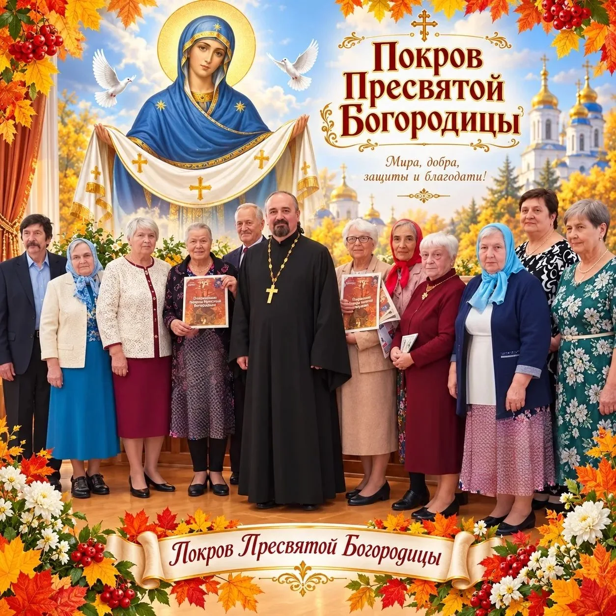 🕊️ Покров Пресвятой Богородицы: день духовного тепла и надежды 🕊️