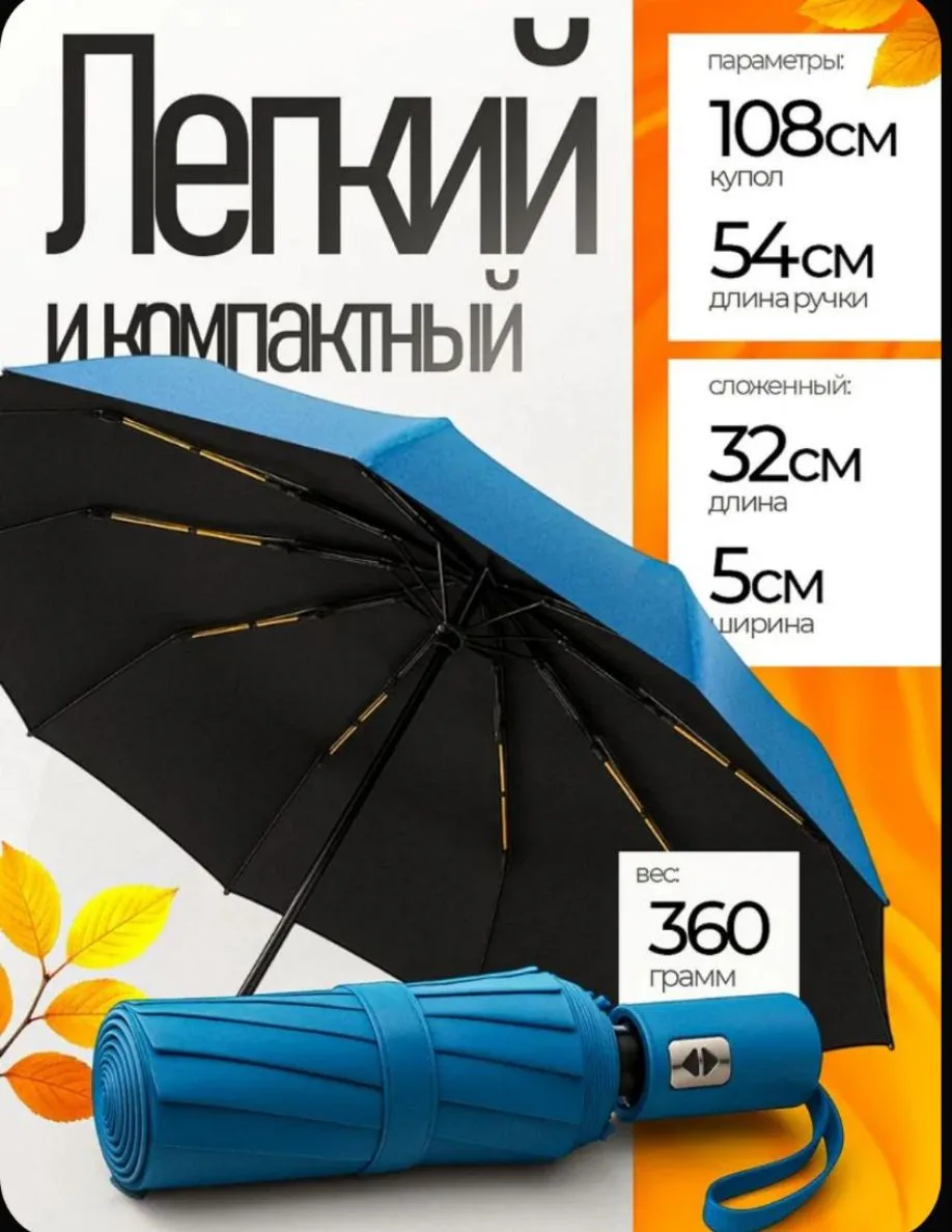 Зонт автомат антиветер