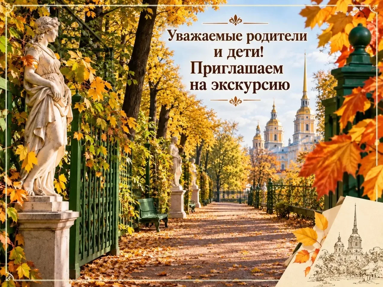 Прогулка в историю: приглашаем в Летний сад! 🌳✨