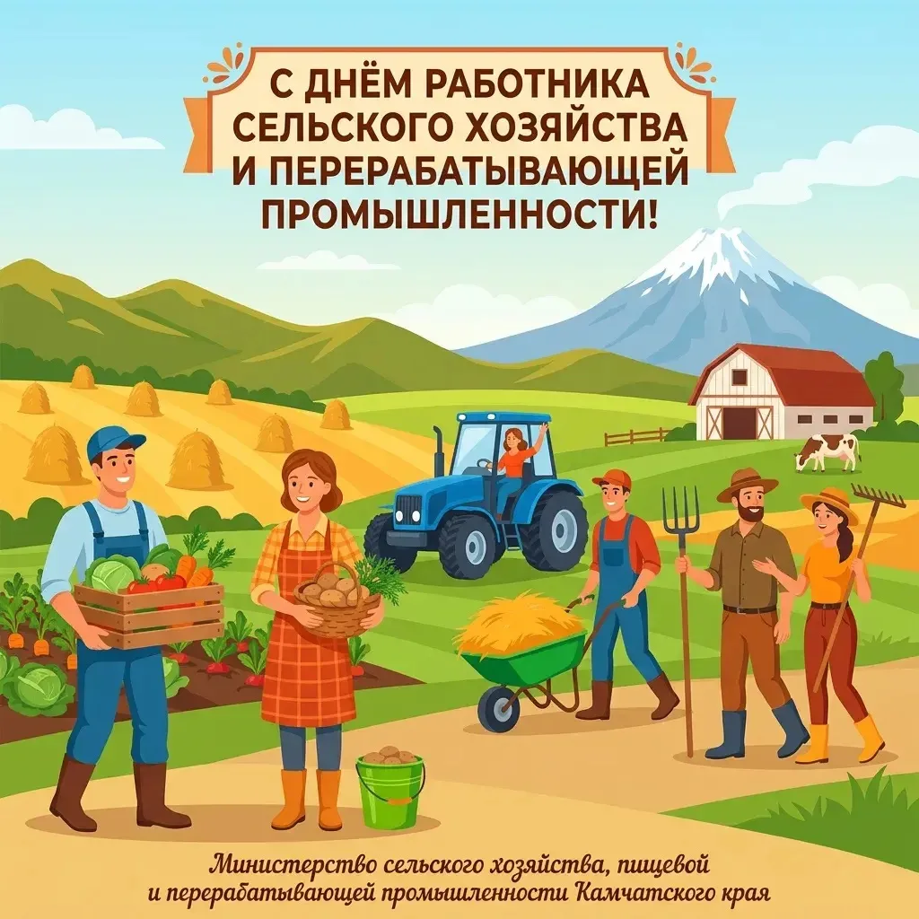 🚜🌾 Уважаемые работники и ветераны агропромышленного комплекса Камчатского края!