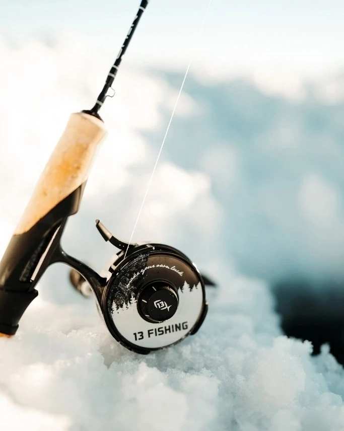 Катушка 13 FISHING FreeFall Carbon - Inline Ice Fishing Reel 🎣