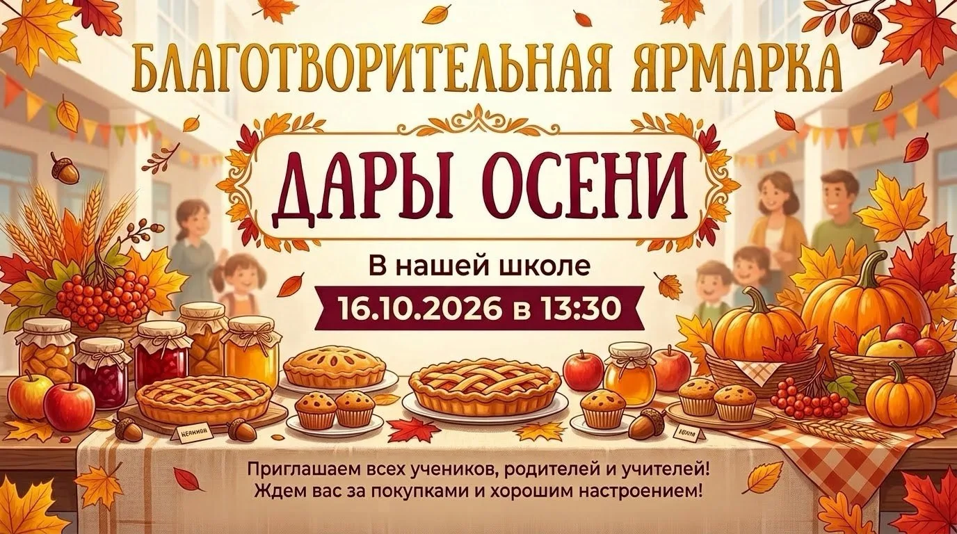 🍂🍁 Благотворительная ярмарка «Дары осени» 🍁🍂