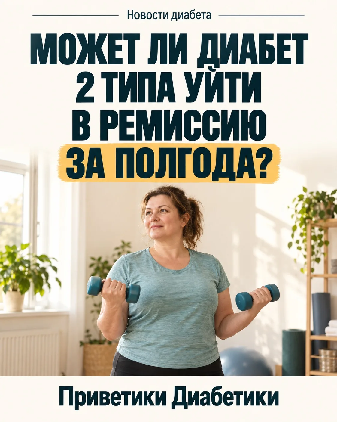РЕМИССИЯ ДИАБЕТА 2 типа ЗА ПОЛГОДА: 54% УЧАСТНИКОВ ПРОТИВ 4%
