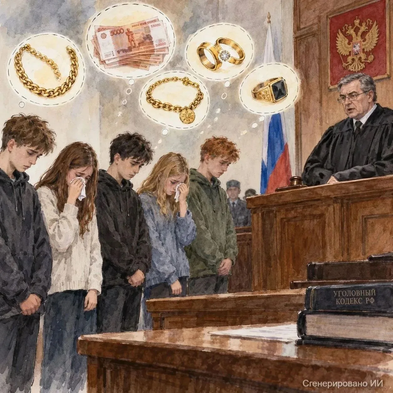 В Сысерти пятеро подростков обвиняются в серии краж ювелирных изделий из ПВЗ