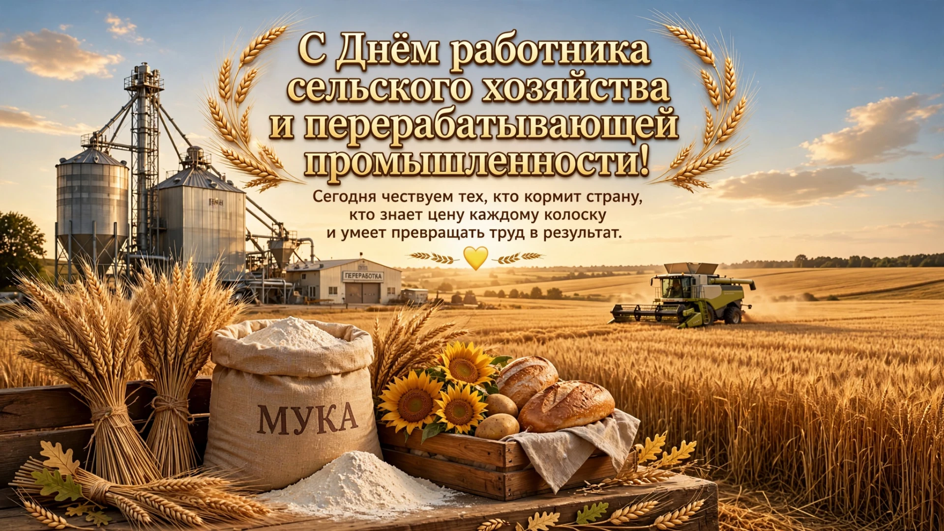 🌾 С Днём работника сельского хозяйства и перерабатывающей промышленности! 💛