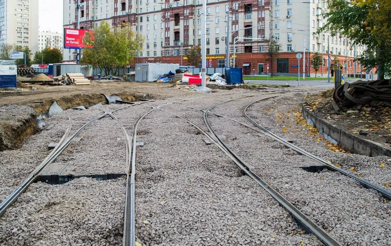 🚊 В Лефортово строят новую трамвайную линию