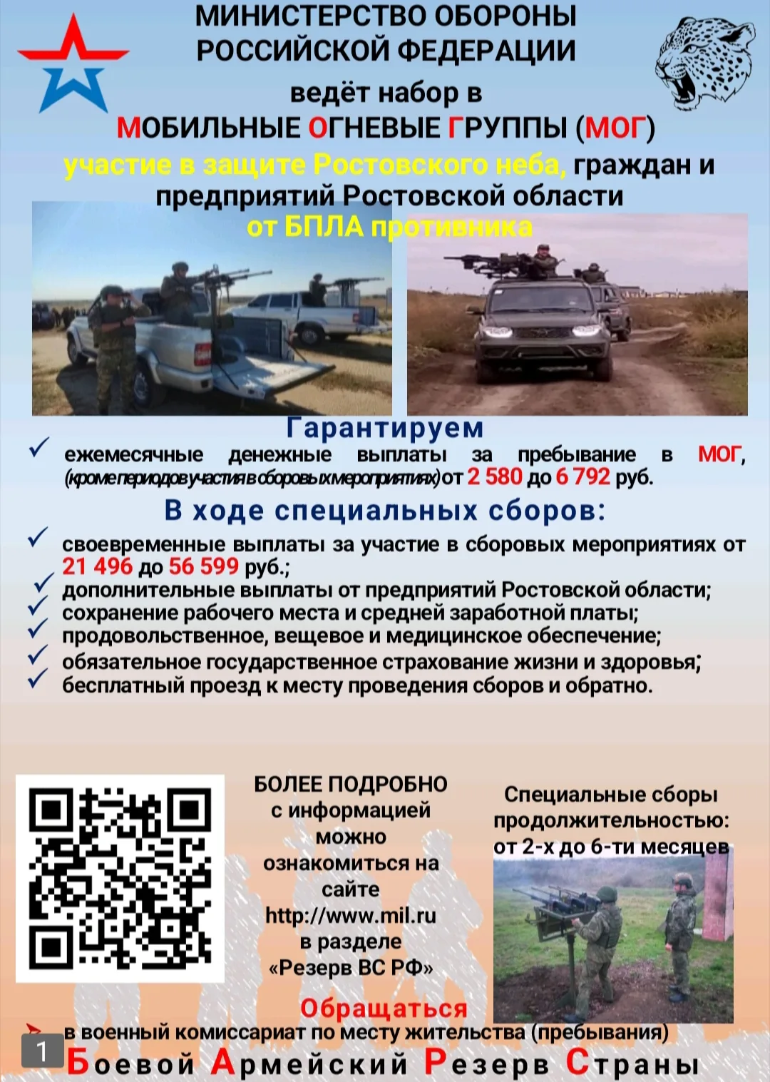 🫡В Ростовской области продолжается формирование отрядов МОГ (БАРС).