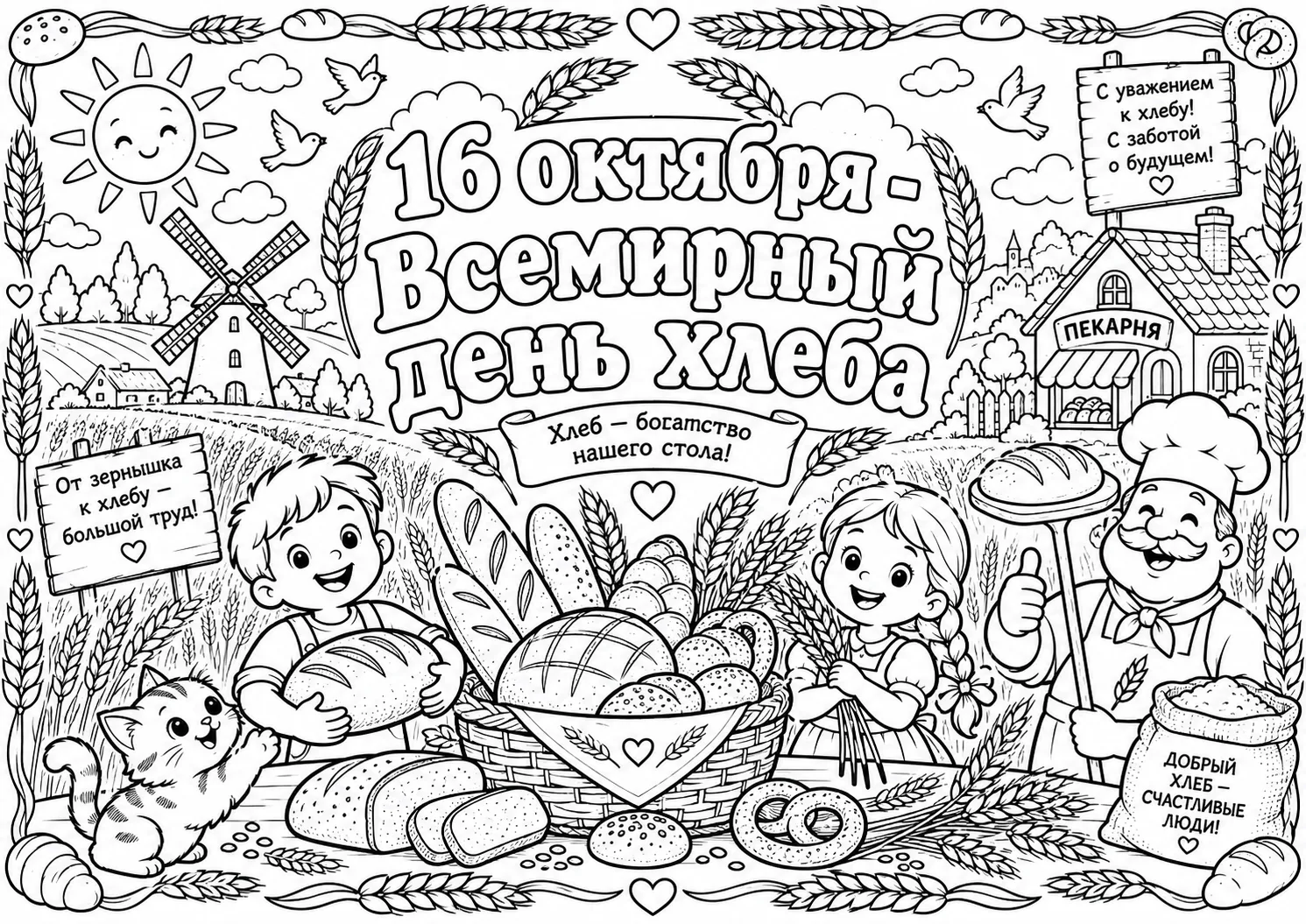 🍞16 октября — Всемирный день хлеба!