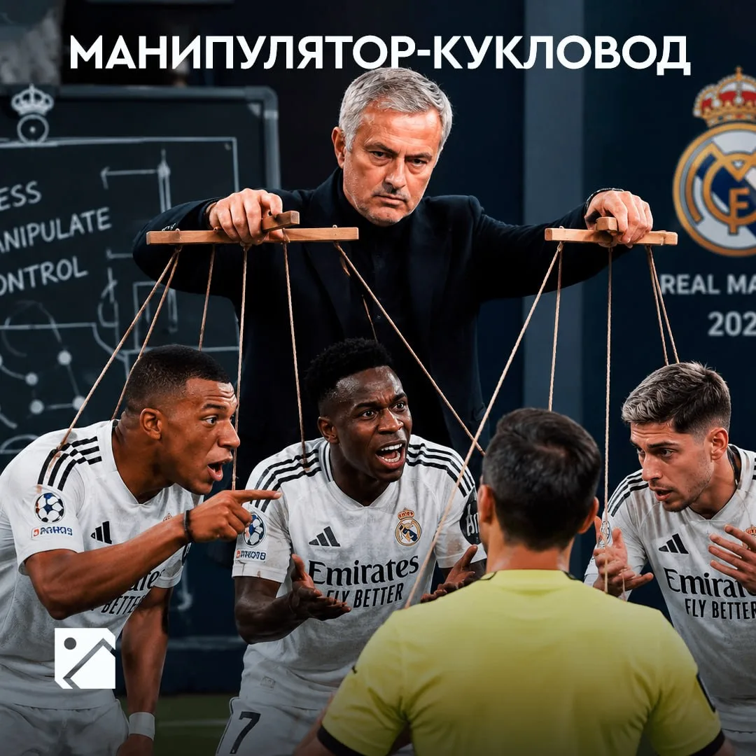 Моуринью — настоящий манипулятор-кукловод👇