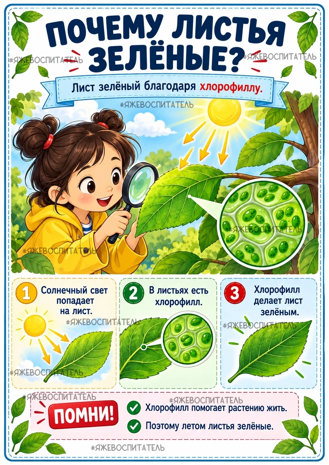 Спросили как то дети у воспитателя, а  почему падают листья с деревьев?