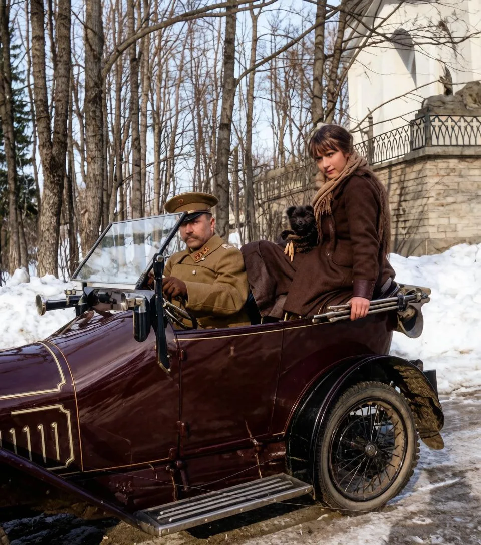 📸 1915 год: Великая княжна Анастасия и последний зимний путь Романовых