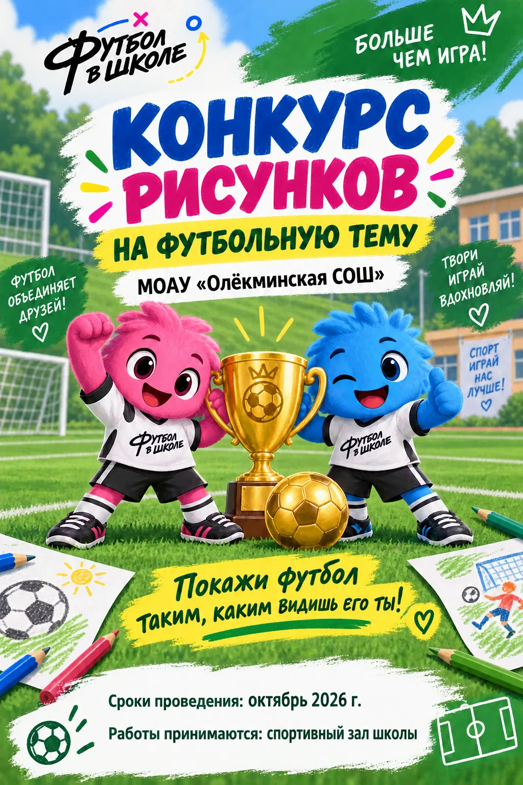⚽🎨 Внимание, юные художники! 🎨⚽