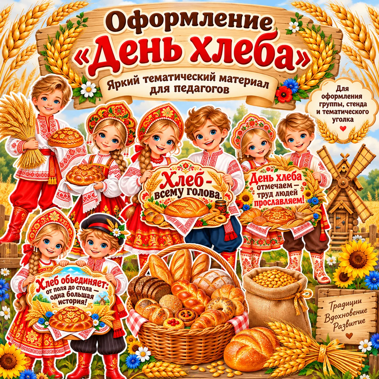 Новинка! 🌾Оформление «День хлеба»!