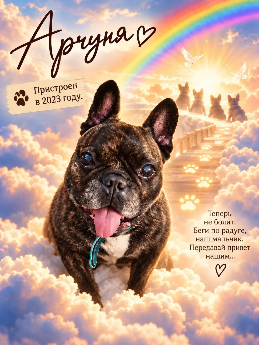 Арчуня… Беги по радуге, наш мальчик…💔