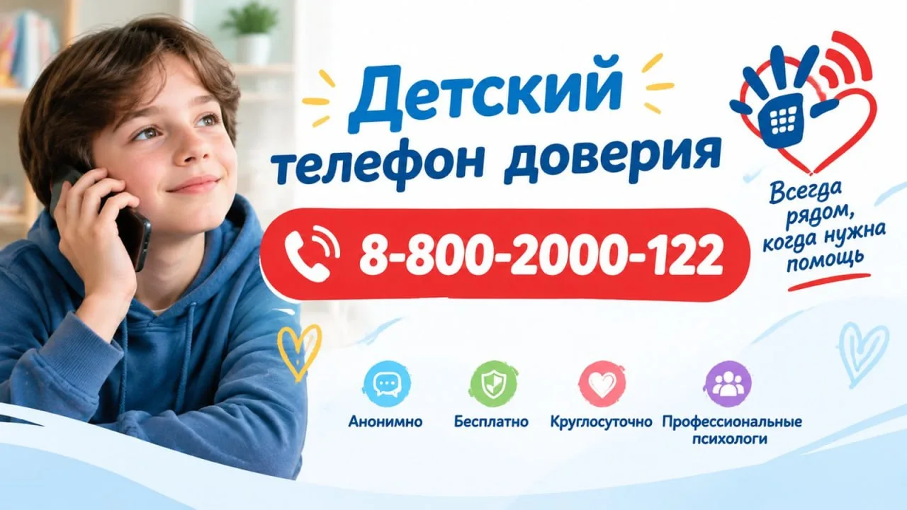 📞 Детский телефон доверия