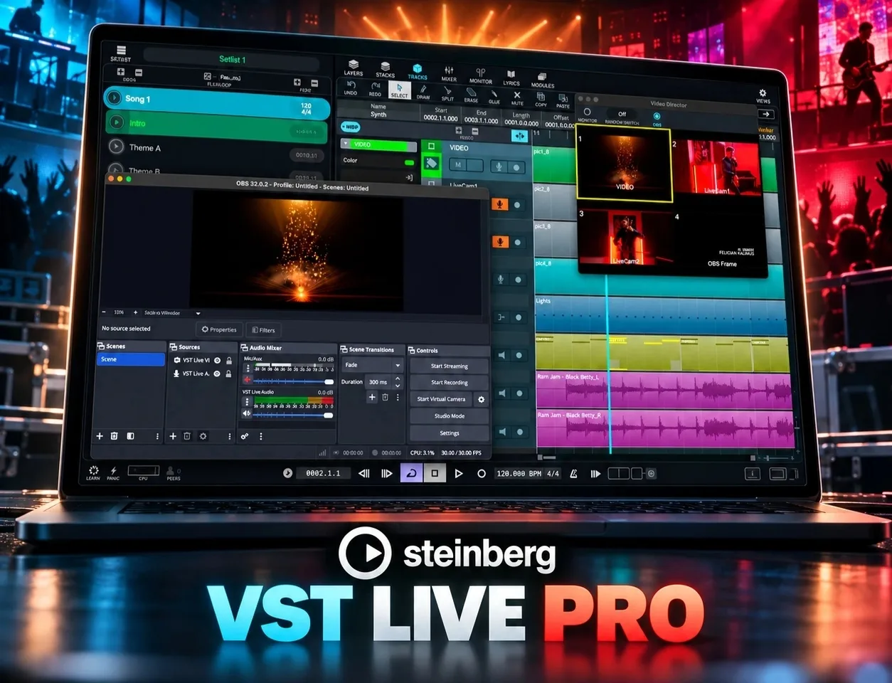 🎛 Steinberg VST Live Pro 3.0.60 — целый центр управления живыми выступлениями. Здесь м...