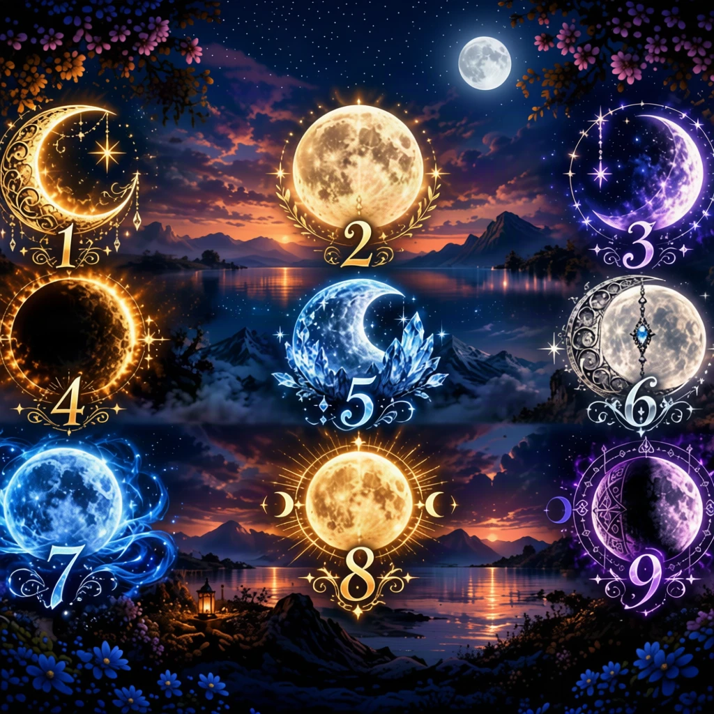 Выберите луну и узнайте, какая тема сейчас ведёт вас по жизни🌙