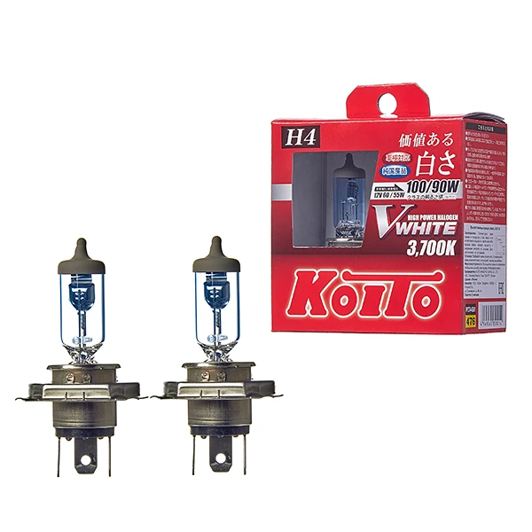 Набор ламп H4 12В 60/55w (100/90w) 3700K KOITO