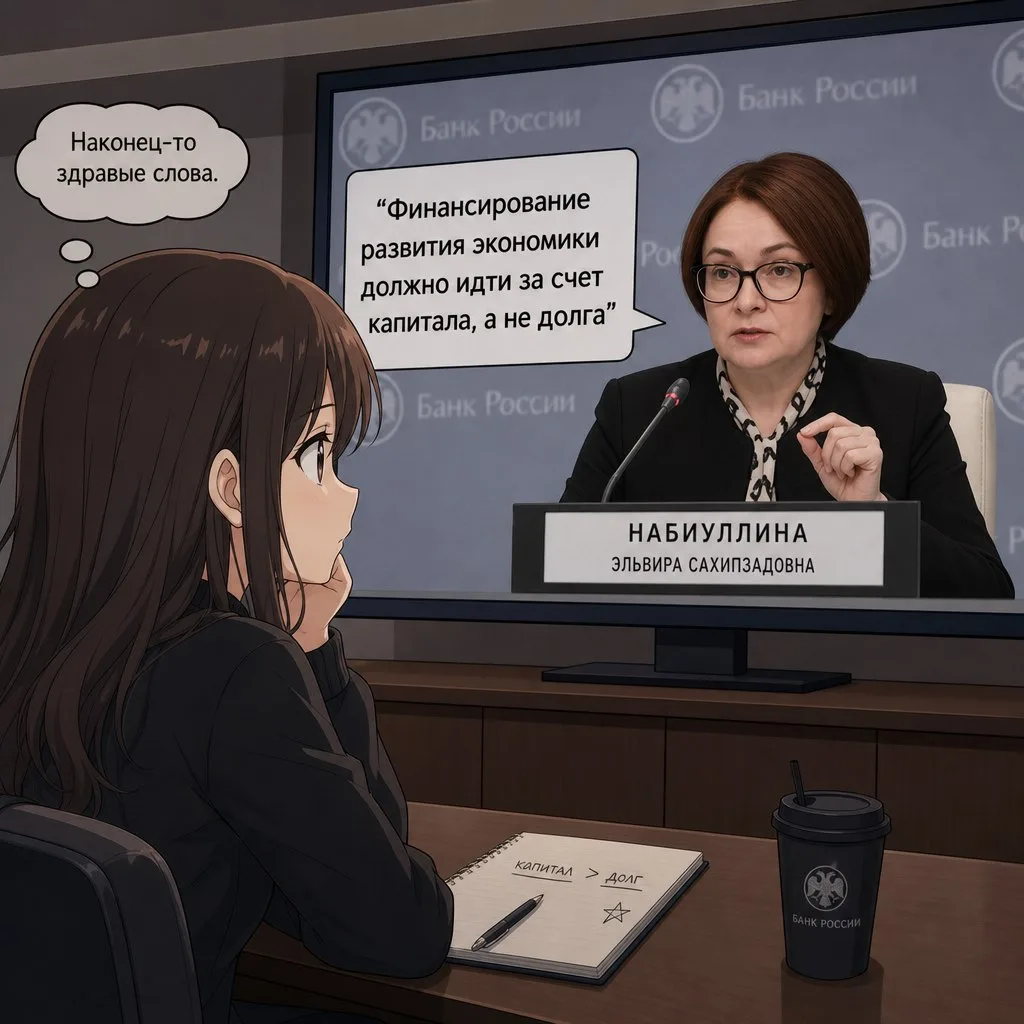 Финансирование развития экономики должно идти за счет капитала, а не долга