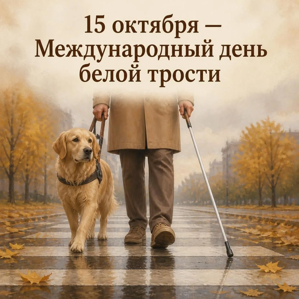 🎗️ 15 октября — Международный день белой трости: история, которая напоминает о главном