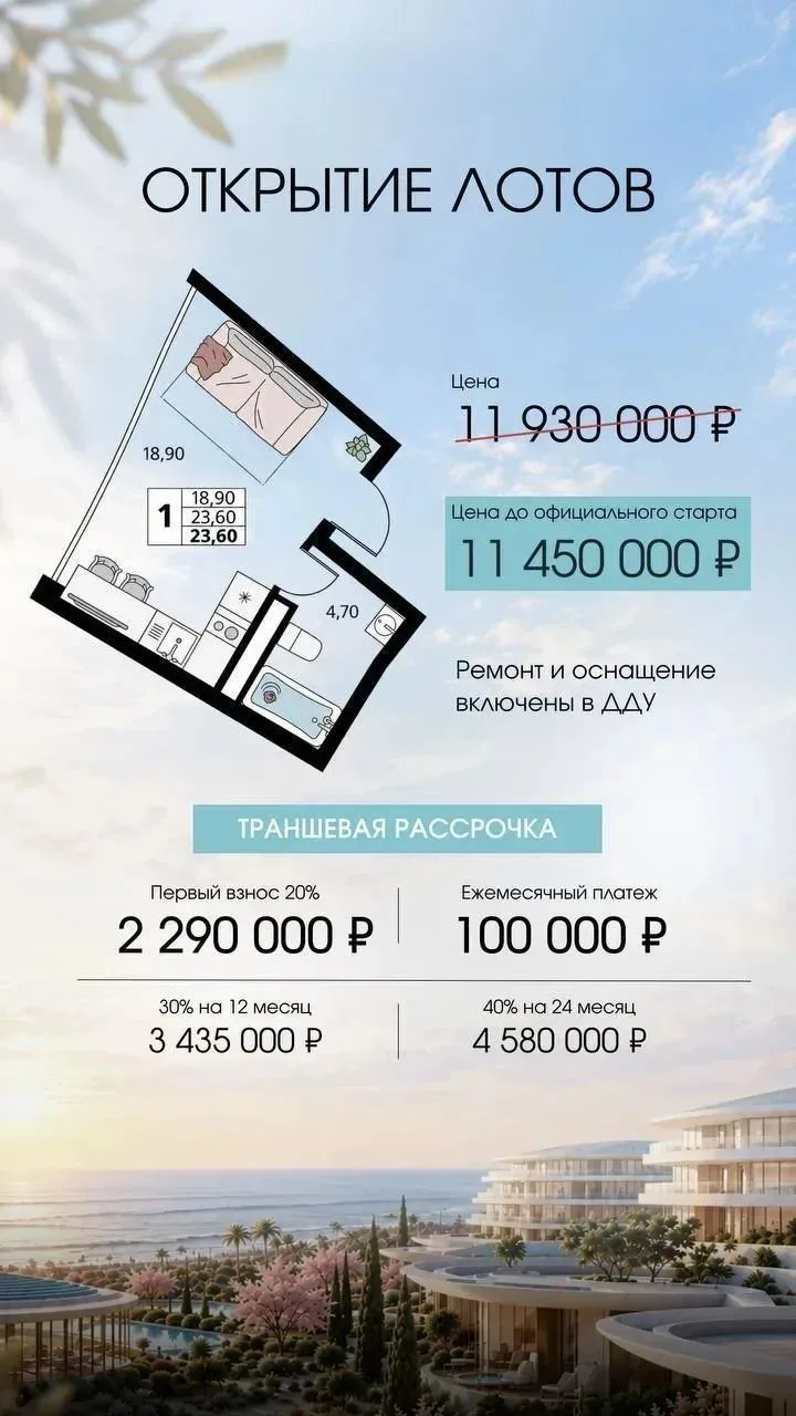 📍 Запад Крыма | Апарт-комплекс бизнес-класса 4★ у моря