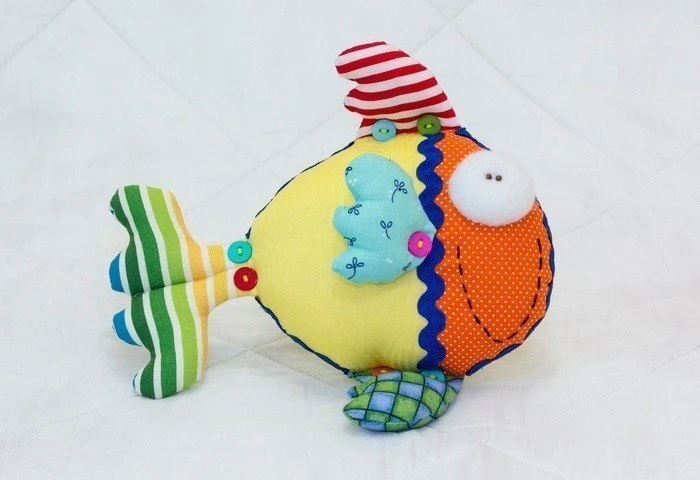 Текстильная игрушка "Рыбка". Выкройка