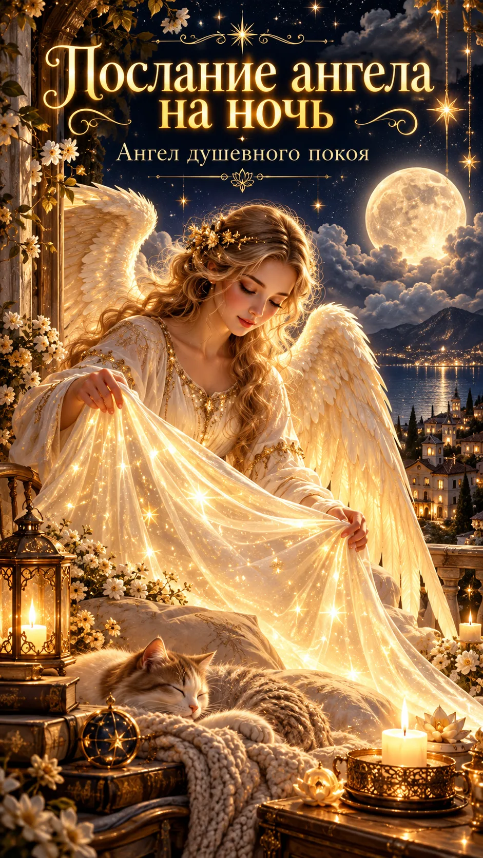 🌙🪽 ПОСЛАНИЕ АНГЕЛА НА НОЧЬ — АНГЕЛ ДУШЕВНОГО ПОКОЯ ✨❤️