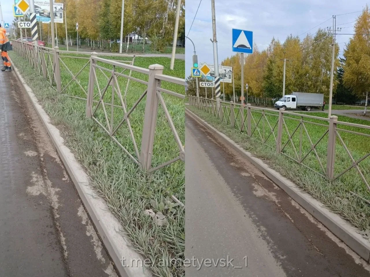 На Геофизической в Альметьевске поменяли забор.