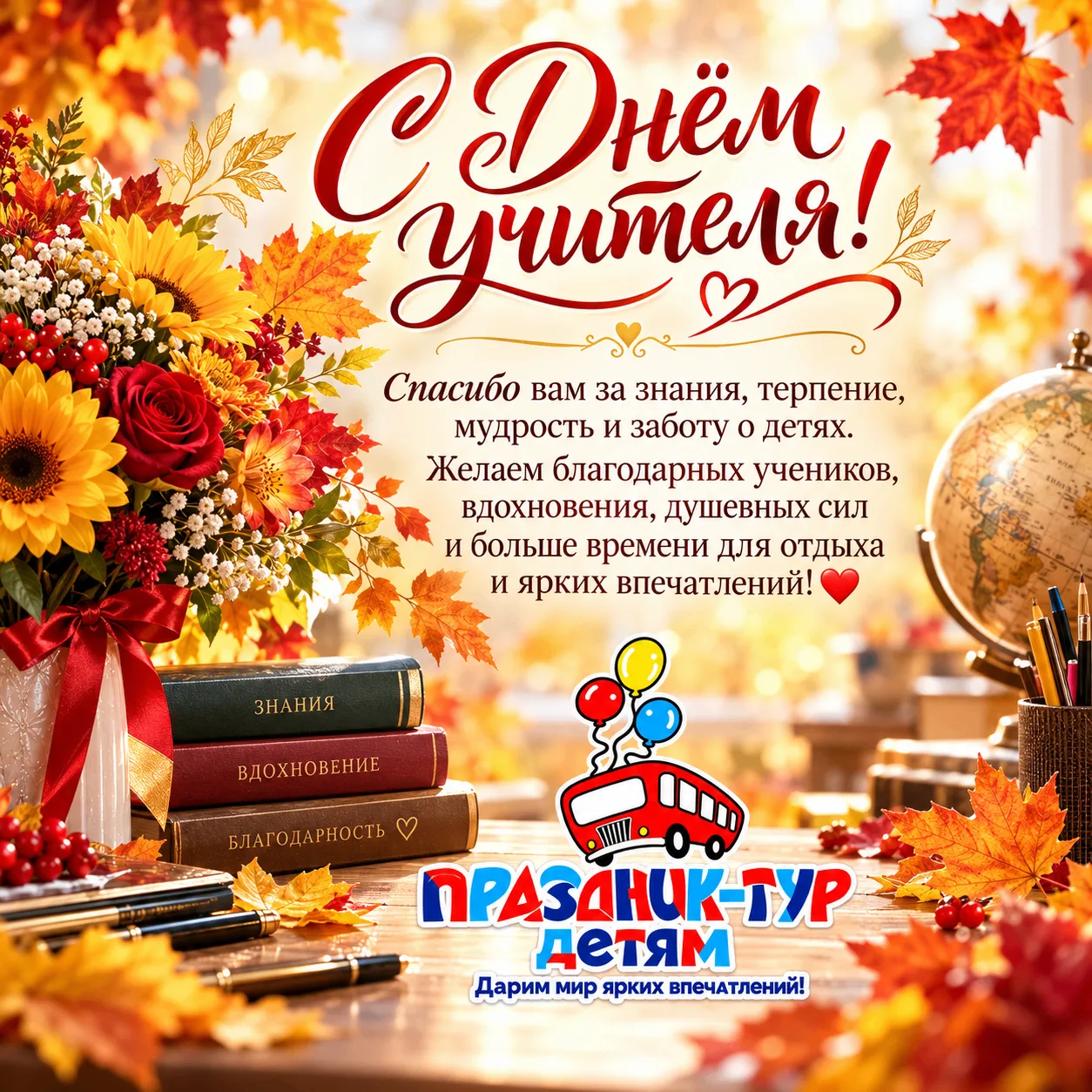 🍎 С ДНЁМ УЧИТЕЛЯ! 💐