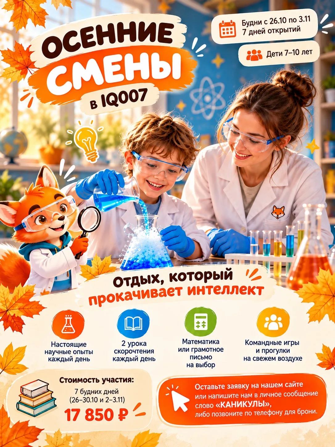 🍂 ОТКРЫВАЕМ БРОНИРОВАНИЕ НА ОСЕННИЕ СМЕНЫ В IQ007!