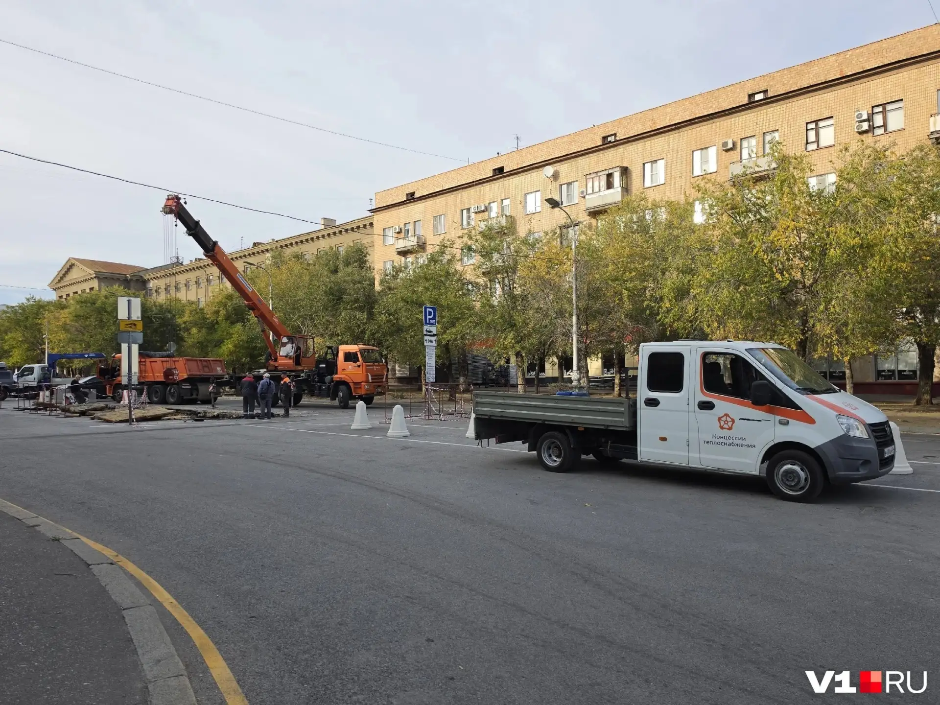 У музея проводят работы на теплосети