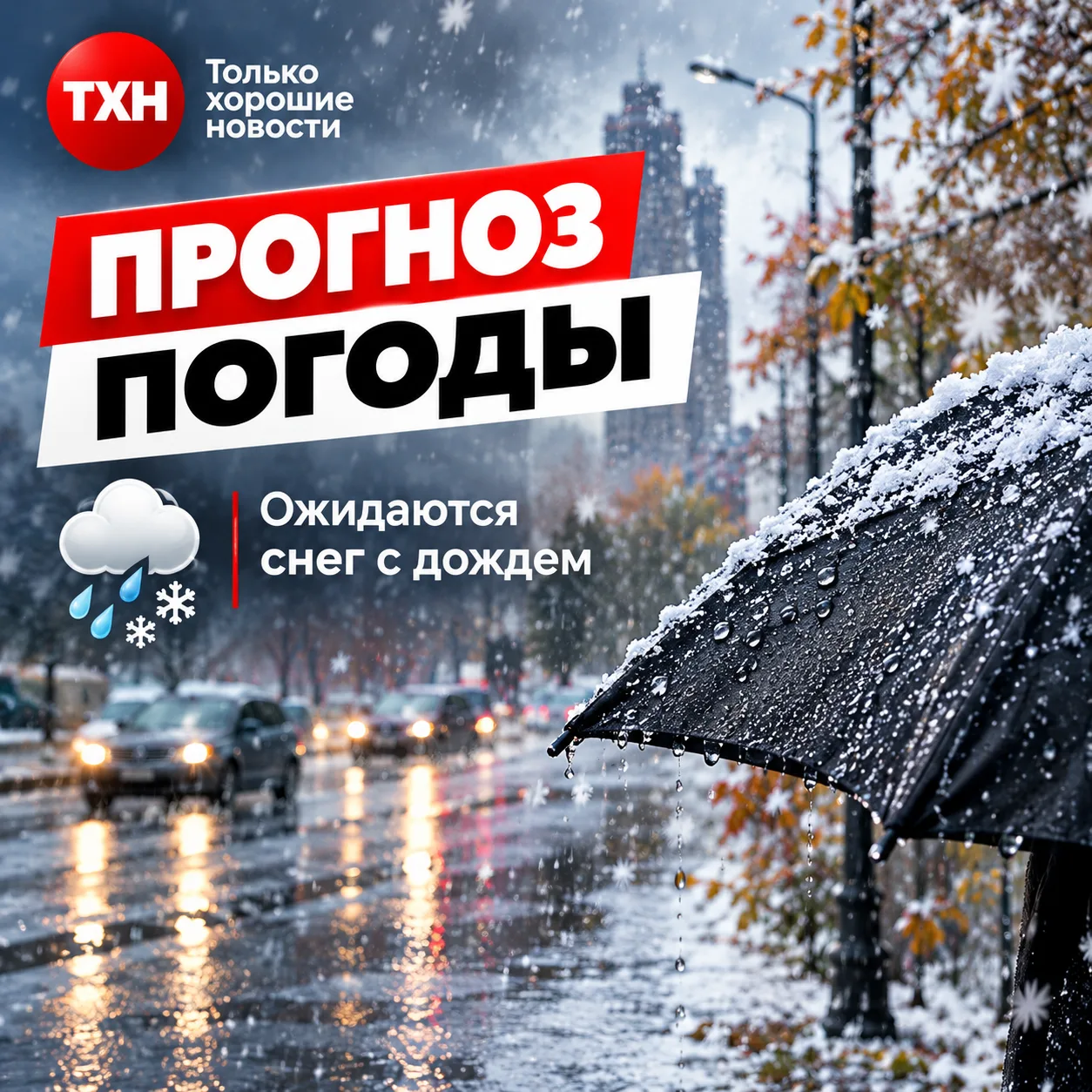 ❄️ Первый снег в Барнауле