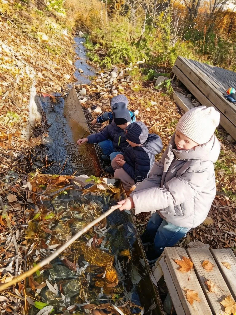 Сегодня ходили на целевую экскурсию к "Роднику" вместе с подготовительной группой! Ребя...