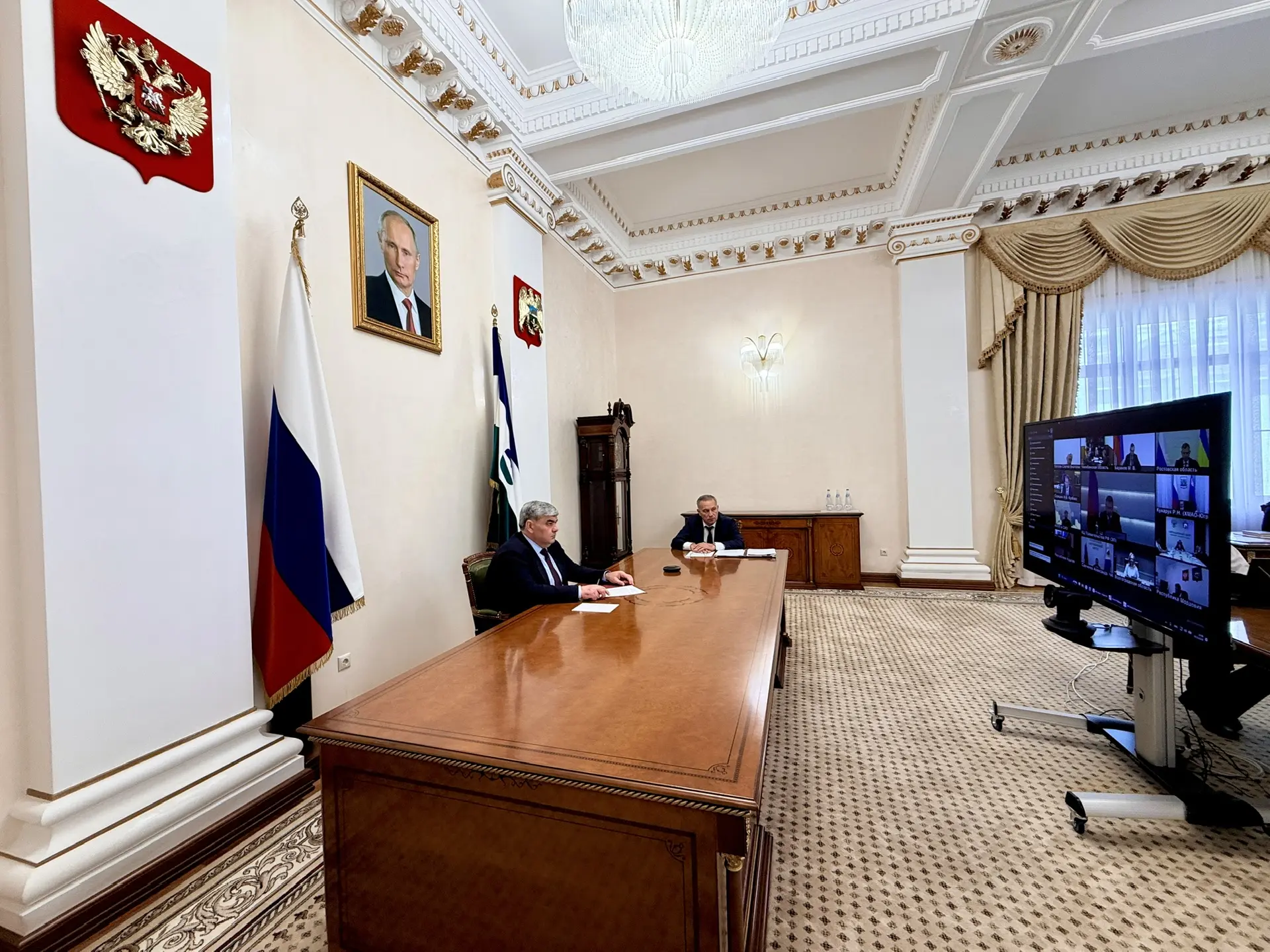Принял участие по ВКС в совещании у заместителя Председателя Правительства РФ Дмитрия П...