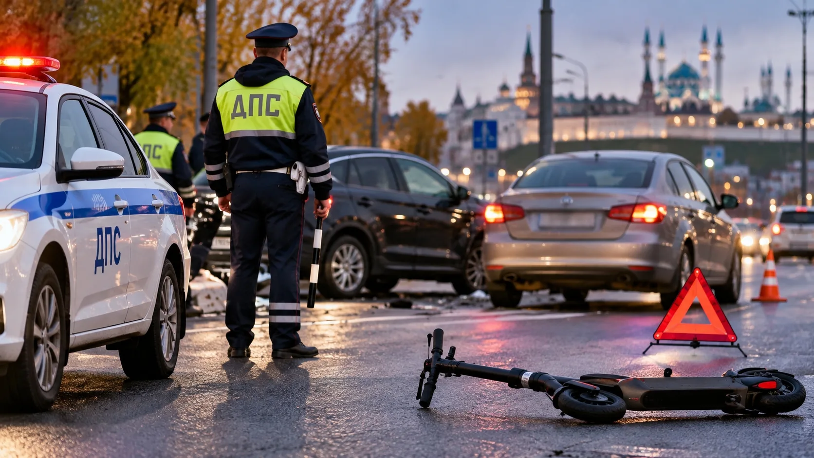 🚗👮‍♂️За сутки в Казани в ДТП пострадали четыре человека