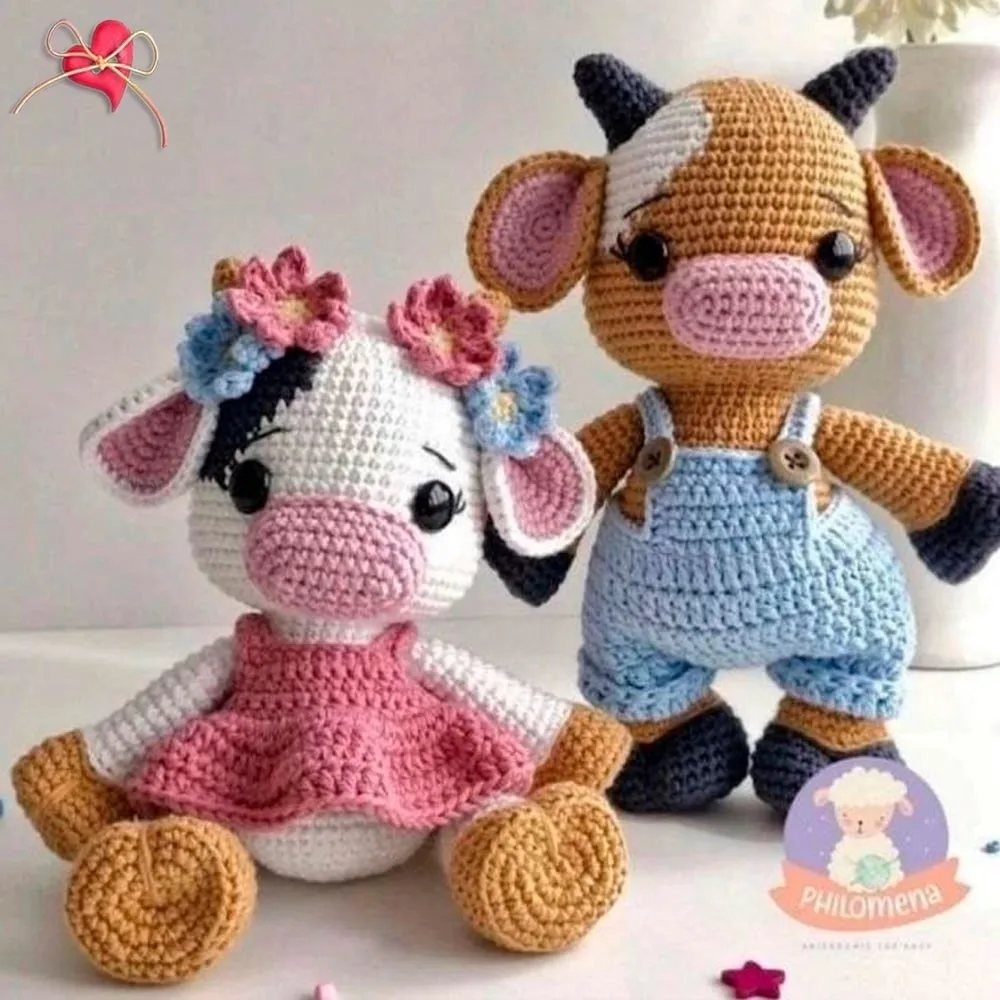 Корова крючком.