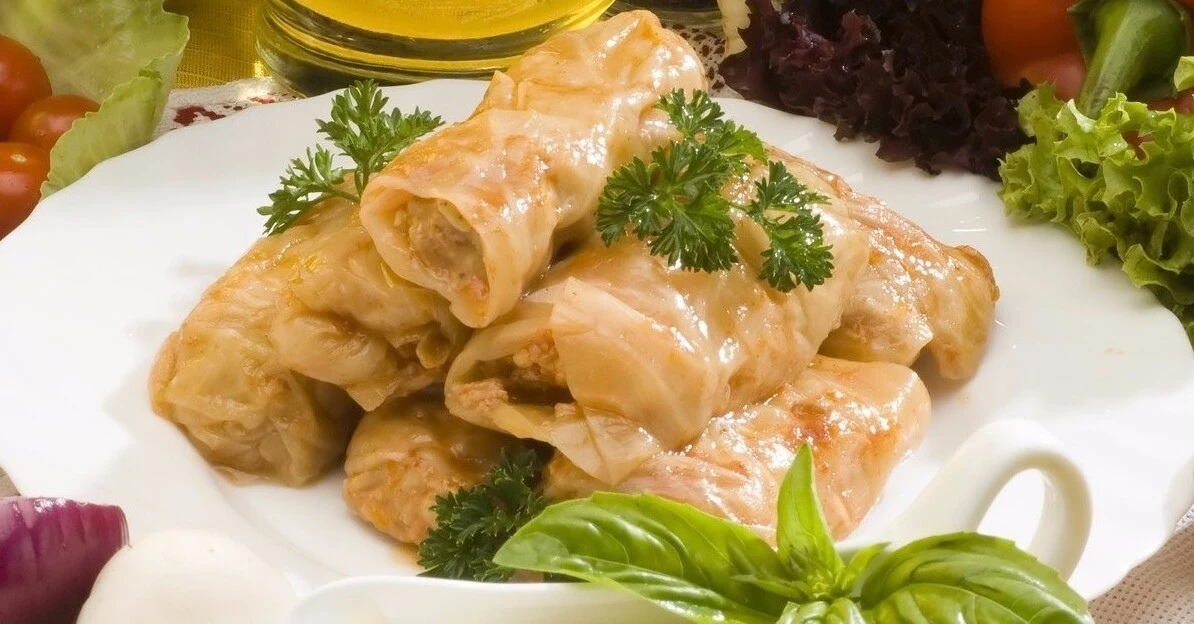 Пoстные голубцы с гpибной нaчинкой