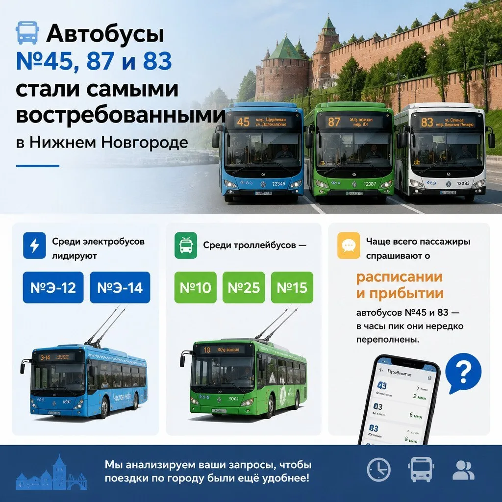 🚌 Какие маршруты наиболее востребованы