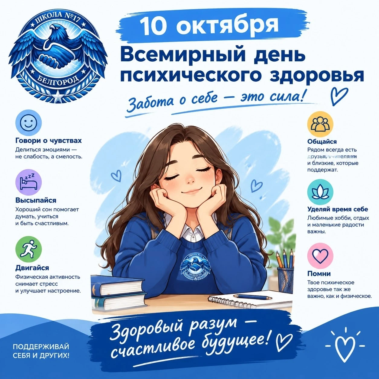 Сегодня мы отмечаем Всемирный день психического здоровья! Этот день напоминает нам о ва...