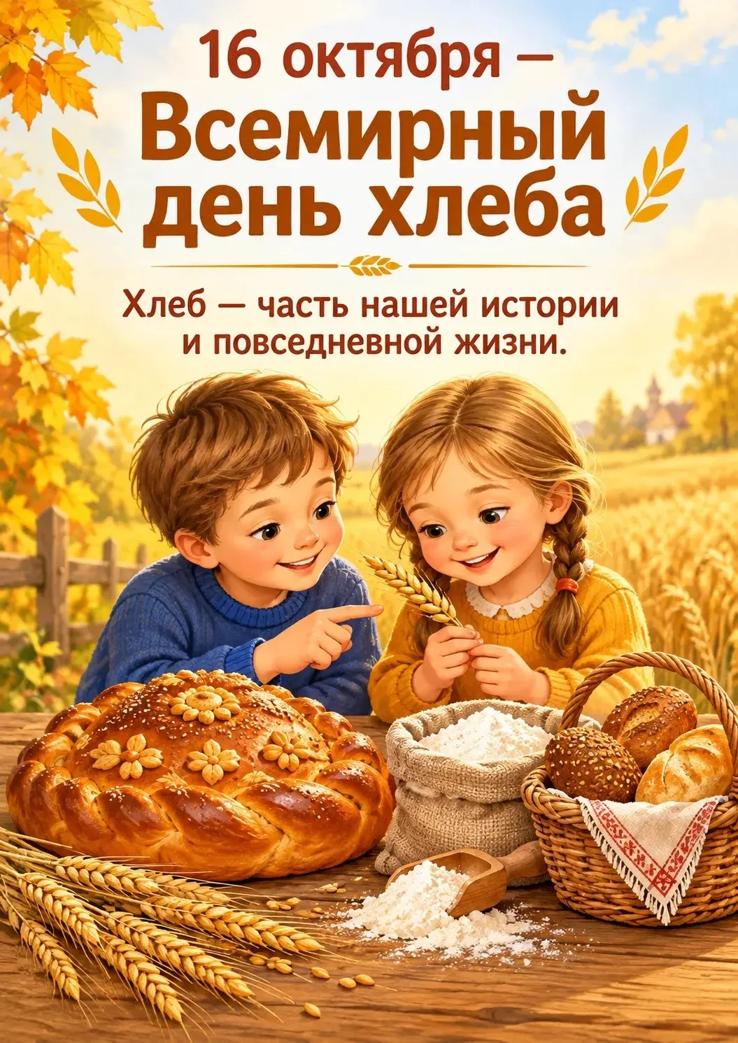 🌾16 октября — Всемирный день хлеба! 🌾