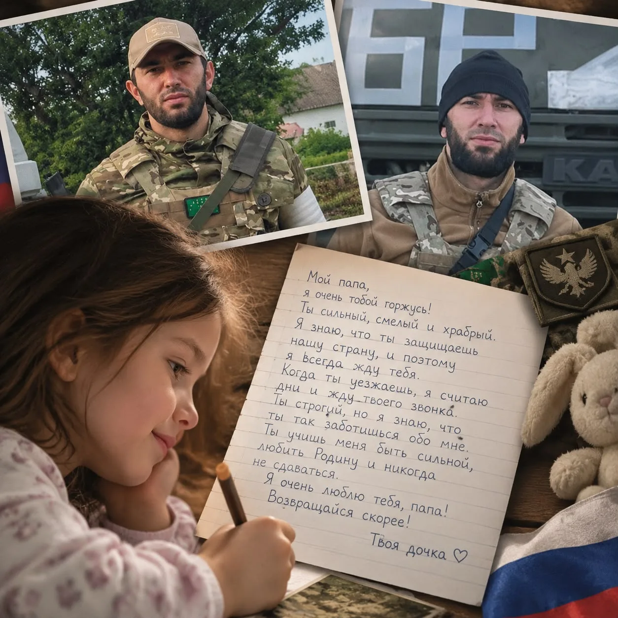 Тема: Мой папа — защитник и профессионал 🎖️