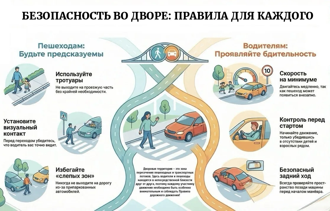 🚛 Госавтоинспекция напоминает о правилах безопасности на дорогах