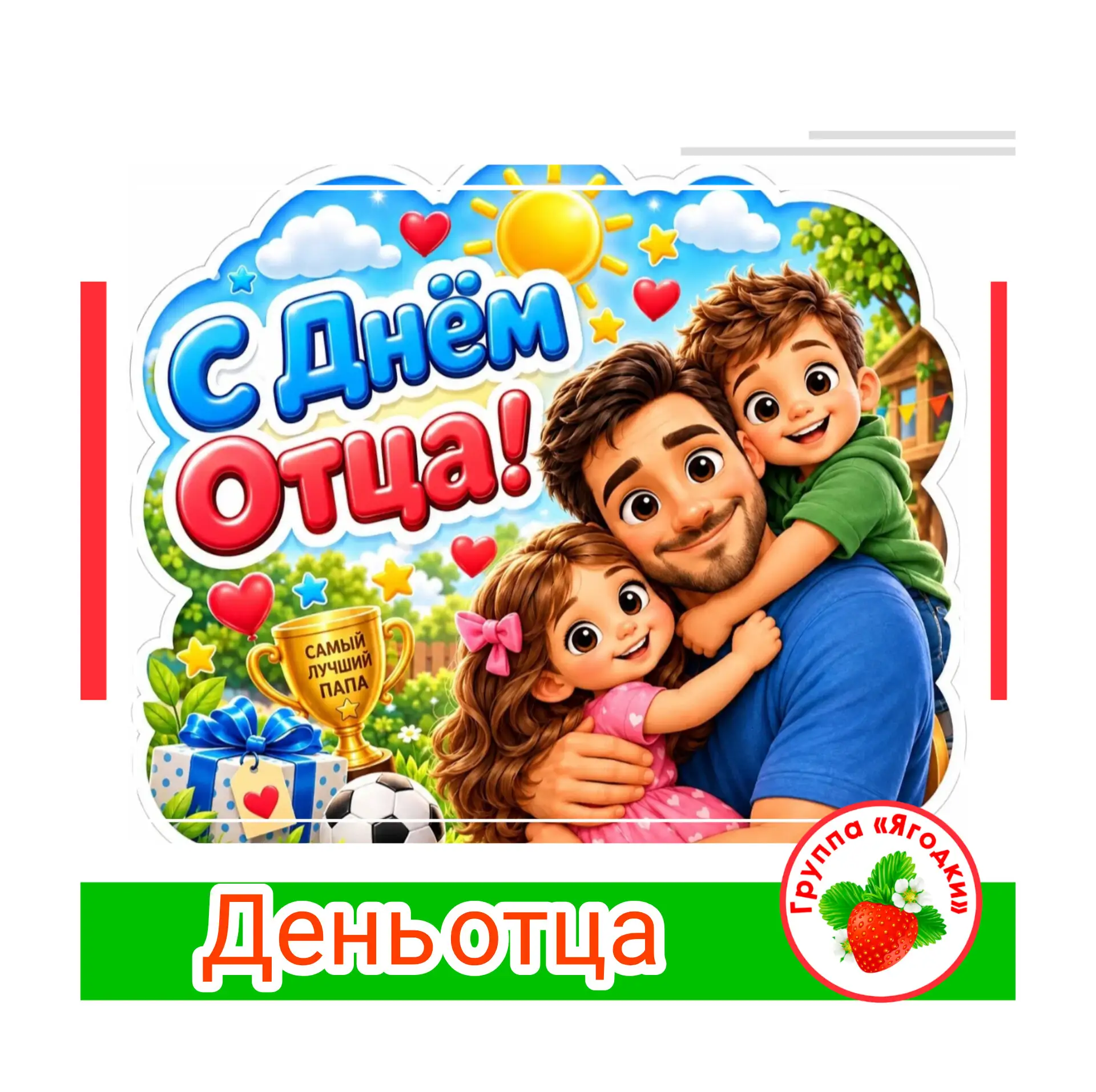 Дорогие папы! Поздравляем вас с «Днём отца!»🎉