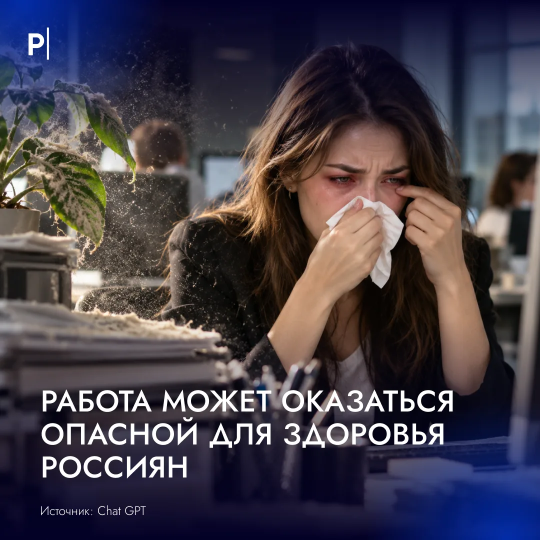 🤧Работа в офисе может вызвать опасную для жизни аллергию.