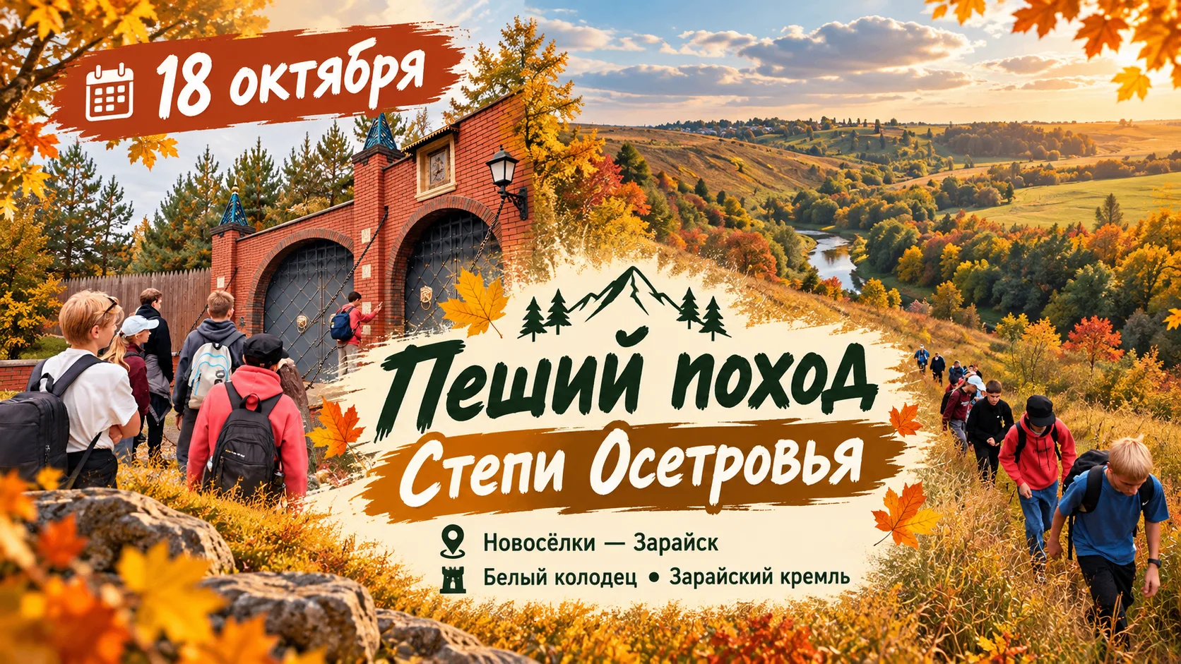 🥾 18 октября приглашаем пройти новую часть маршрута «Степи Осетровья» — от Новосёлок д...