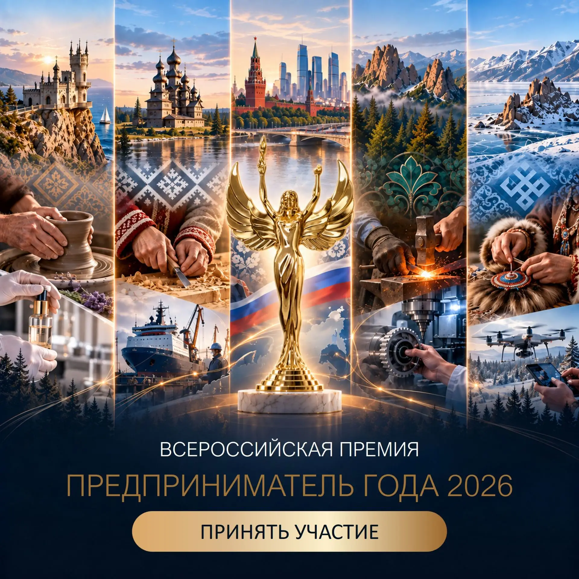 Финальный этап приёма заявок на премию «Предприниматель года - 2026»