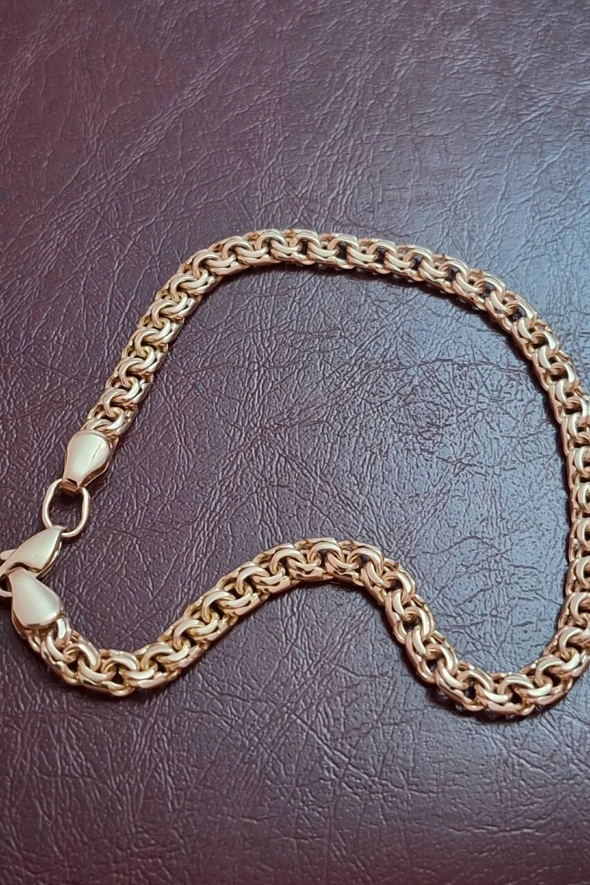 Продам золотой браслет 585 пробы, новый, 22 см, Донецк, 97 т. р.
